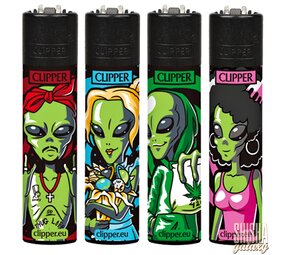 Clipper Alien 2 - Feuerzeuge - 4er Set (Classic Large)