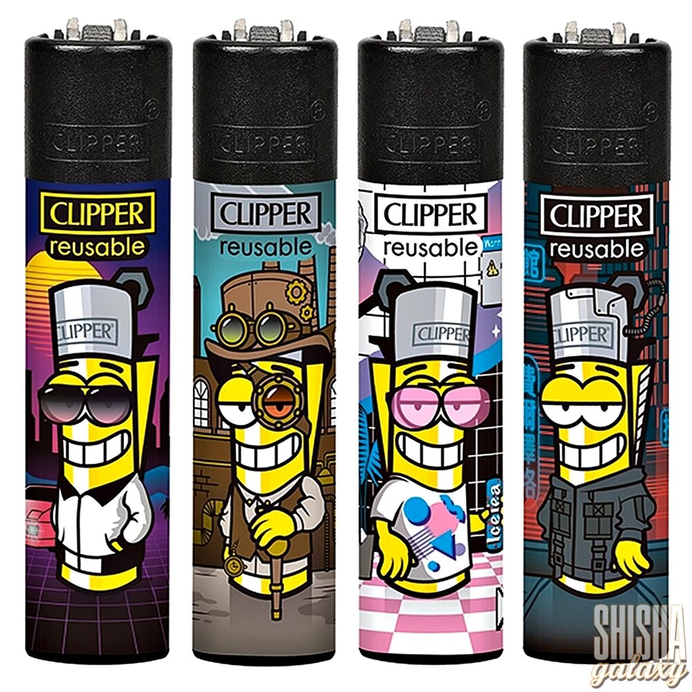 Clipper Clipper - Man 2 - Feuerzeuge - 4er Set (Classic Large) Clipper Clipper - Man 2 - Feuerzeuge - 4er Set (Classic Large)