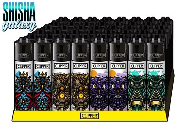 Clipper Clipper - Owls 2 - Feuerzeuge - 4er Set (Classic Large) Clipper Clipper - Owls 2 - Feuerzeuge - 4er Set (Classic Large)