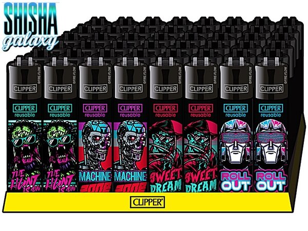 Clipper Clipper - Retro Wave 3 - Feuerzeuge - 4er Set (Classic Large) Clipper Clipper - Retro Wave 3 - Feuerzeuge - 4er Set (Classic Large)