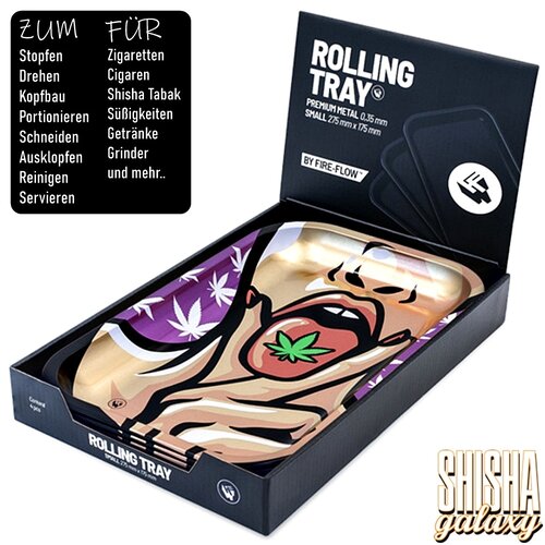 Fire Flow Fire Flow - 420 Girl 1 - Unterlage - Rolling Tray - Premium Metall (Small)