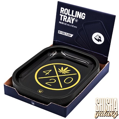 Fire Flow Fire Flow - 420 Gold 2 - Unterlage - Rolling Tray - Premium Metall (Micro) Fire Flow Fire Flow - 420 Gold 2 - Unterlage - Rolling Tray - Premium Metall (Micro)