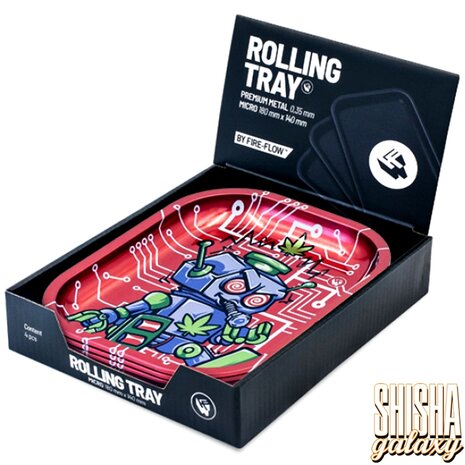 Fire Flow Fire Flow - 420 Robot 3 - Unterlage - Rolling Tray - Premium Metall (Micro) Fire Flow Fire Flow - 420 Robot 3 - Unterlage - Rolling Tray - Premium Metall (Micro)