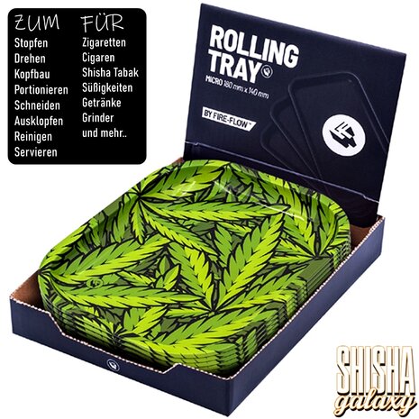 Fire Flow Fire Flow - Leaves 33 - Unterlage - Rolling Tray - Premium Metall (Micro) Fire Flow Fire Flow - Leaves 33 - Unterlage - Rolling Tray - Premium Metall (Micro)