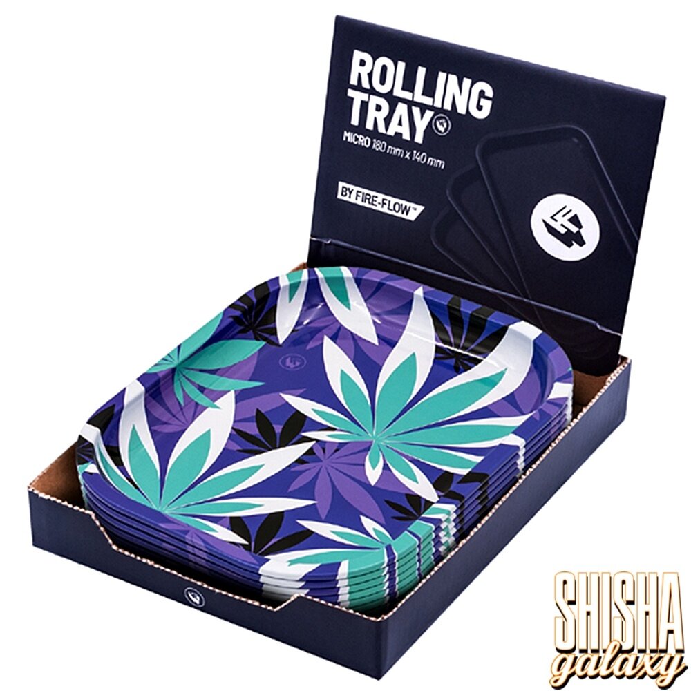 Fire Flow Fire Flow - Leaves 35 Blue - Unterlage - Rolling Tray - Premium Metall (Micro) Fire Flow Fire Flow - Leaves 35 Blue - Unterlage - Rolling Tray - Premium Metall (Micro)