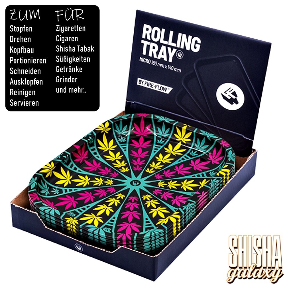 Fire Flow Fire Flow - Leaves 1/4 - Unterlage - Rolling Tray - Premium Metall (Micro) Fire Flow Fire Flow - Leaves 1/4 - Unterlage - Rolling Tray - Premium Metall (Micro)