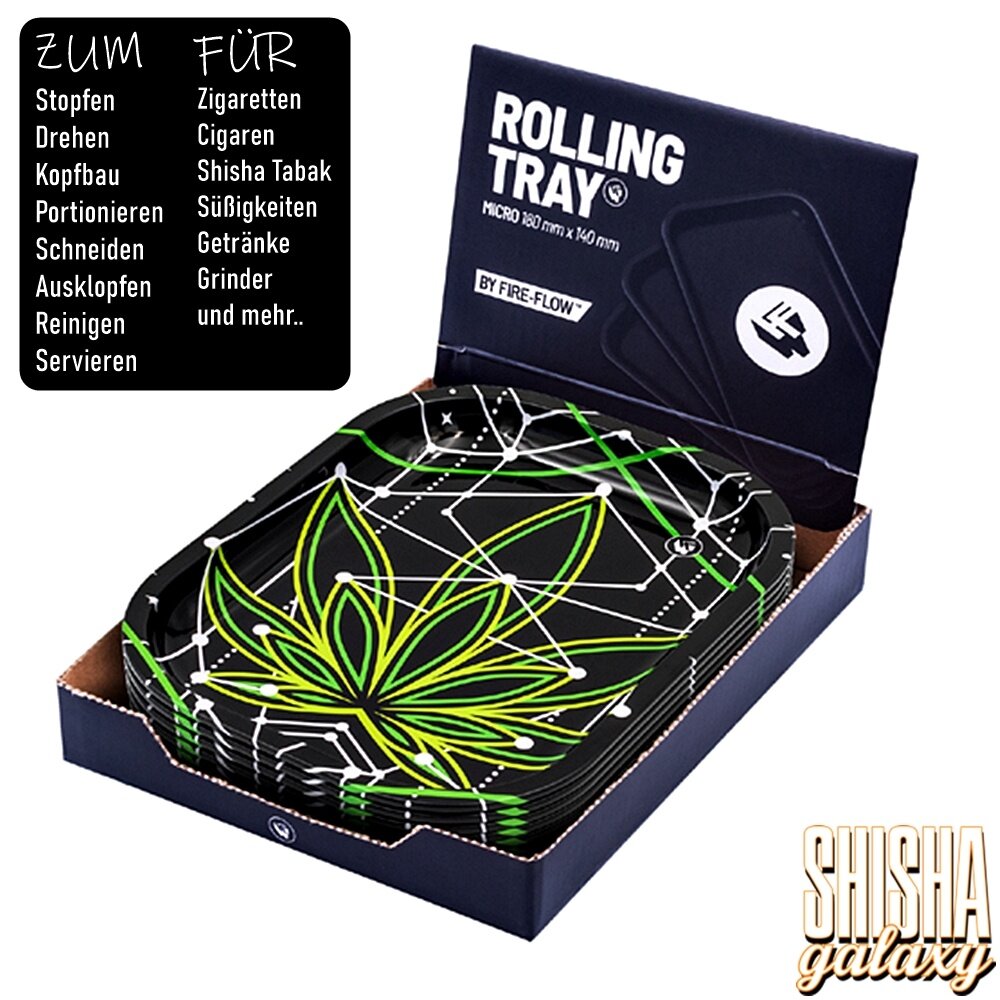Fire Flow Fire Flow - Space W-e-e-d - 1/4 - Unterlage - Rolling Tray - Premium Metall (Micro) Fire Flow Fire Flow - Space W-e-e-d - 1/4 - Unterlage - Rolling Tray - Premium Metall (Micro)