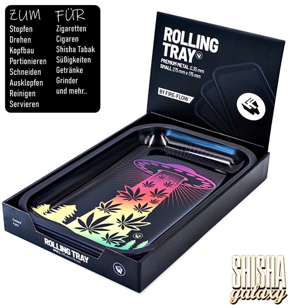 Fire Flow Fire Flow - 420 Ufo Gradient - Unterlage - Rolling Tray - Premium Metall (Small) Fire Flow Fire Flow - 420 Ufo Gradient - Unterlage - Rolling Tray - Premium Metall (Small)