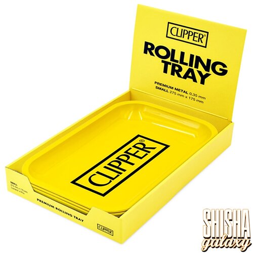 Clipper Clipper - Yellow - Unterlage - Rolling Tray - Premium Metall (Small)