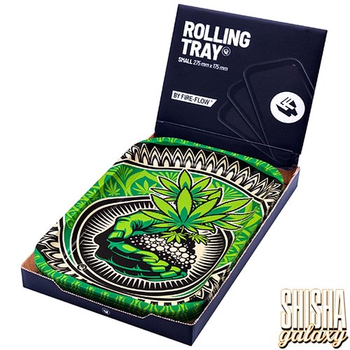 Fire Flow Fire Flow - Grass Art 2 - 1/4 - Unterlage - Rolling Tray - Premium Metall (Small)