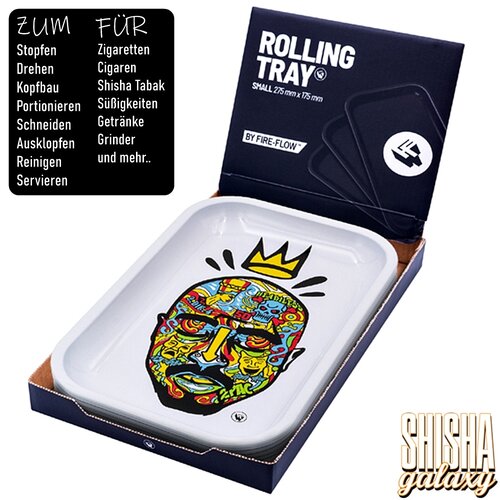 Fire Flow Fire Flow - Hip Hop Legends 3/4 - Unterlage - Rolling Tray - Premium Metall (Small)