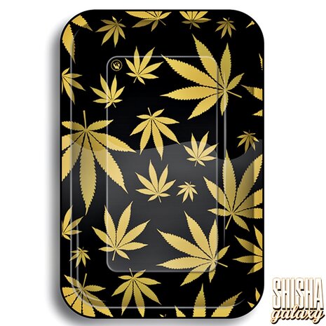 Fire Flow Fire Flow - Leaves Gold - Unterlage - Rolling Tray - Premium Metall (Small) Fire Flow Fire Flow - Leaves Gold - Unterlage - Rolling Tray - Premium Metall (Small)