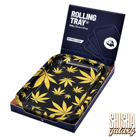 Fire Flow Fire Flow - Leaves Gold - Unterlage - Rolling Tray - Premium Metall (Small) Fire Flow Fire Flow - Leaves Gold - Unterlage - Rolling Tray - Premium Metall (Small)