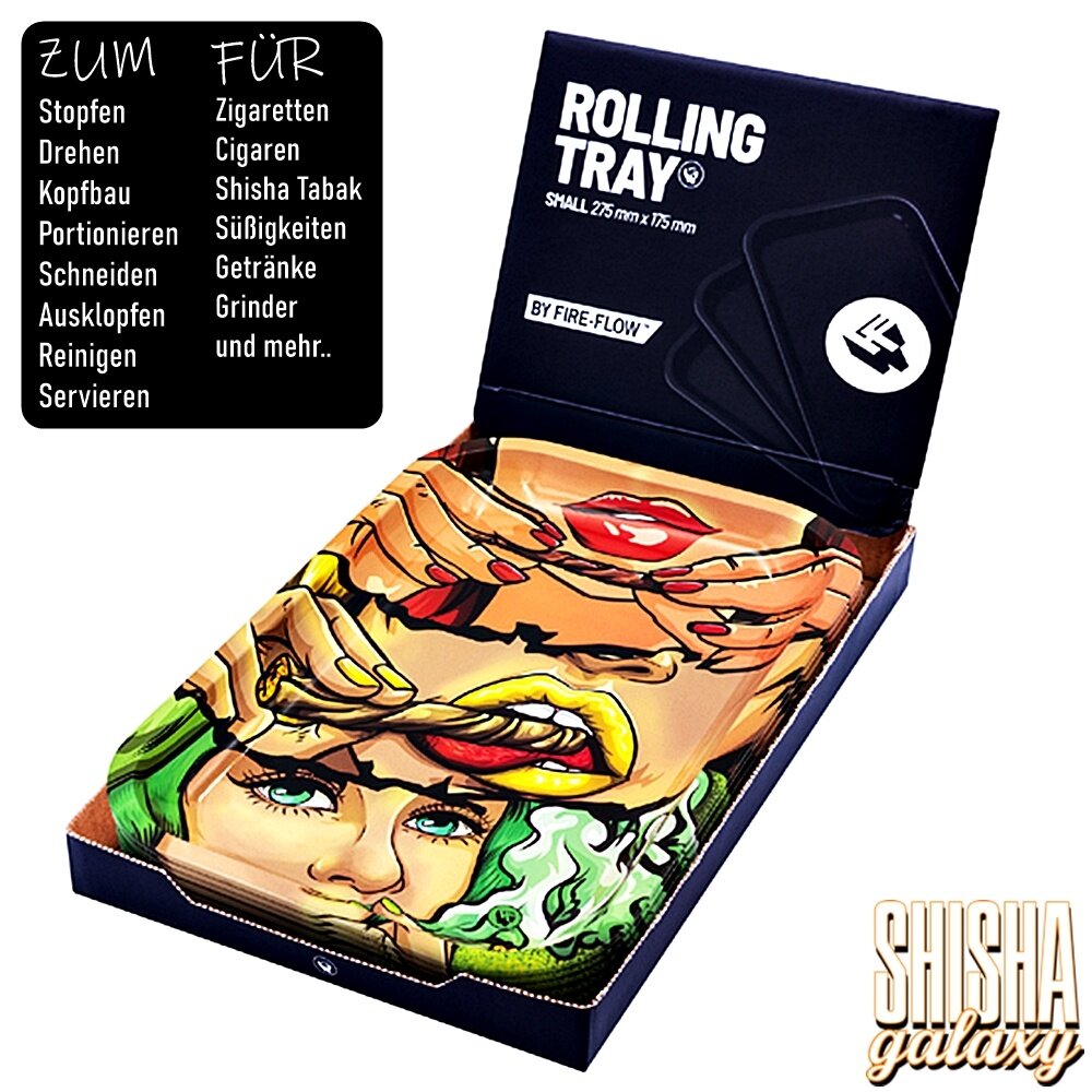 Fire Flow Fire Flow - Lick Smoke - Unterlage - Rolling Tray - Premium Metall (Small) Fire Flow Fire Flow - Lick Smoke - Unterlage - Rolling Tray - Premium Metall (Small)