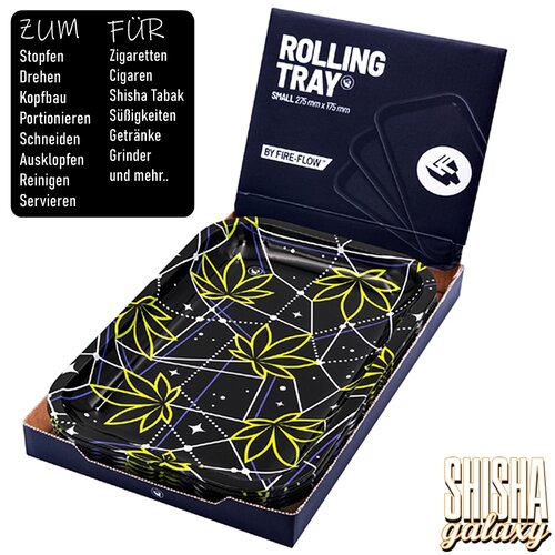 Fire Flow Fire Flow - Space W-e-e-d - 2/4 - Unterlage - Rolling Tray - Premium Metall (Small)