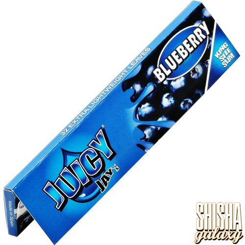 Juicy Jays Blueberry - King Size Slim - Zigarettenpapier (32 Blättchen)