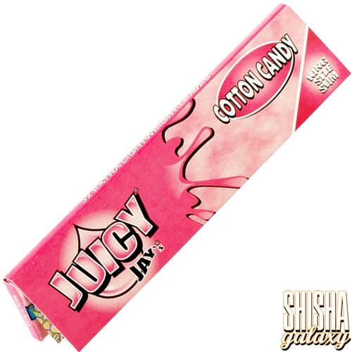 Juicy Jays Juicy Jays - Cotton Candy - King Size Slim - Zigarettenpapier / Drehpapier / Paper (32 Blättchen)