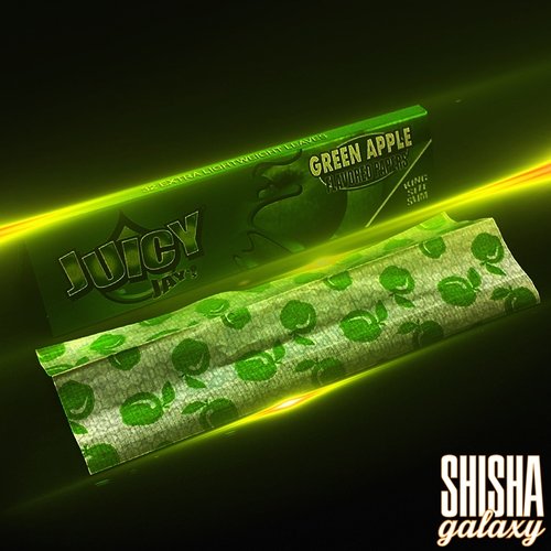 Juicy Jays Juicy Jays - Green Apple - King Size Slim - Zigarettenpapier / Drehpapier / Paper (32 Blättchen)