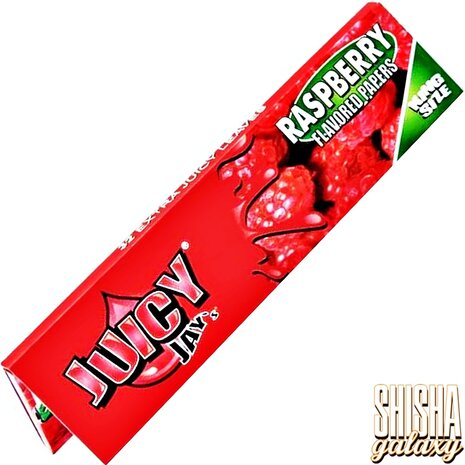 Juicy Jays Juicy Jays - Raspberry - King Size Slim - Zigarettenpapier / Drehpapier / Paper (32 Blättchen)