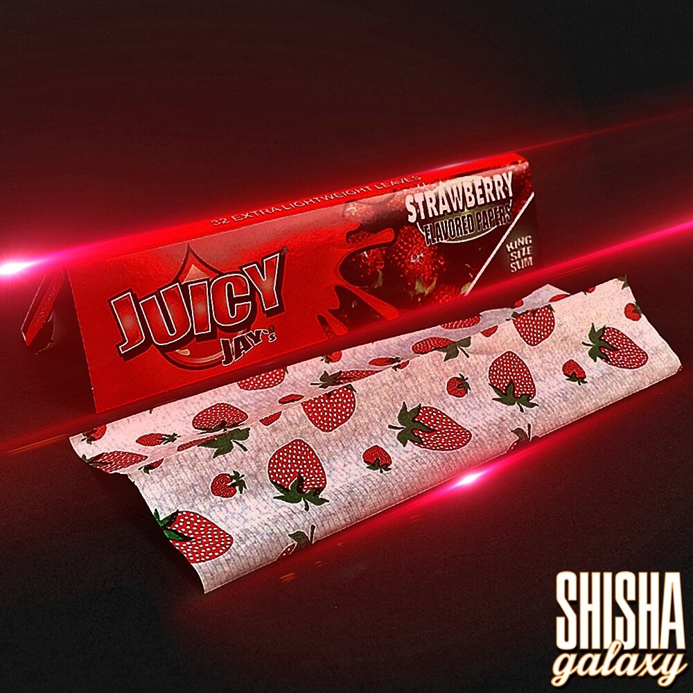 Juicy Jays Juicy Jays - Strawberry - King Size Slim - Zigarettenpapier / Drehpapier / Paper (32 Blättchen) Juicy Jays Juicy Jays - Strawberry - King Size Slim - Zigarettenpapier / Drehpapier / Paper (32 Blättchen)