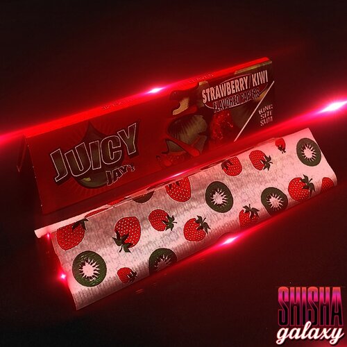 Juicy Jays Juicy Jays - Strawberry Kiwi - King Size Slim - Zigarettenpapier / Drehpapier / Paper (32 Blättchen)