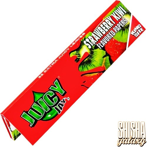 Juicy Jays Juicy Jays - Strawberry Kiwi - King Size Slim - Zigarettenpapier / Drehpapier / Paper (32 Blättchen)