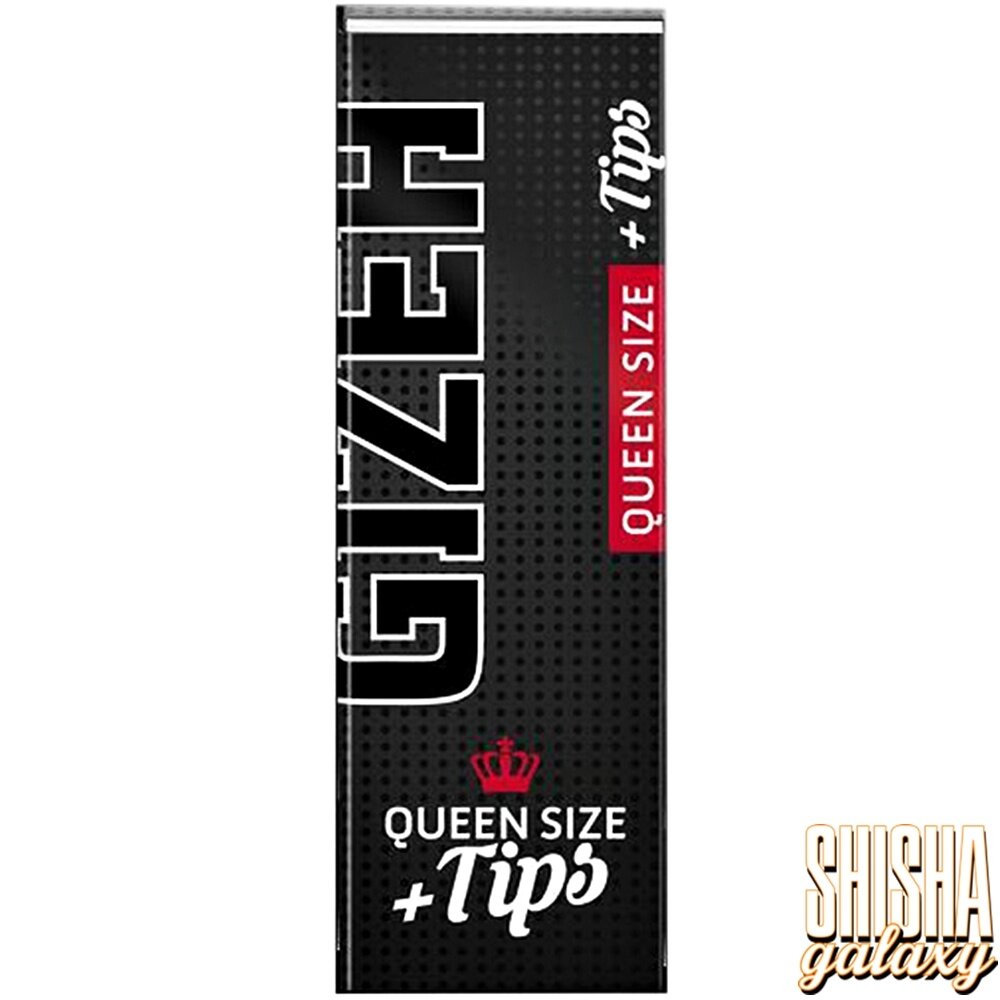 Gizeh Gizeh - Black - Queen Size + Tips - Extra Fine - Zigarettenpapier / Paper (50 Blättchen + 50 Tips) Gizeh Gizeh - Black - Queen Size + Tips - Extra Fine - Zigarettenpapier / Paper (50 Blättchen + 50 Tips)