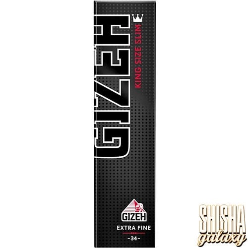 Gizeh Black - King Size Slim - Extra Fine - Zigarettenpapier (34 Blättchen)