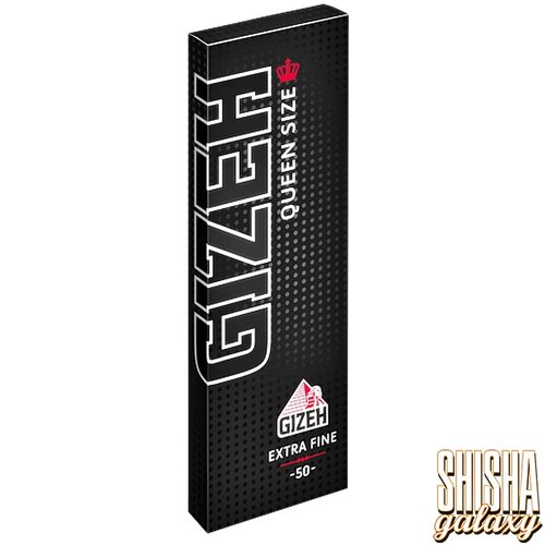 Gizeh Gizeh - Black - Queen Size - Extra Fine - Zigarettenpapier / Paper (50 Blättchen)