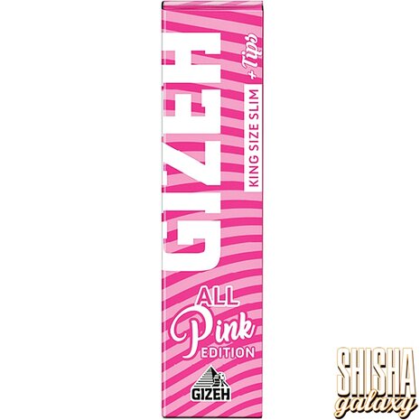 Gizeh Gizeh - Pink - King Size Slim + Tips - Extra Fine - Zigarettenpapier / Paper (34 Blättchen + 34 Tips) Gizeh Gizeh - Pink - King Size Slim + Tips - Extra Fine - Zigarettenpapier / Paper (34 Blättchen + 34 Tips)