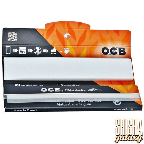 OCB OCB - Schwarz - Premium - Slim - Extra dünn + Tips - Zigarettenpapier (32 Blättchen + 32 Tips)