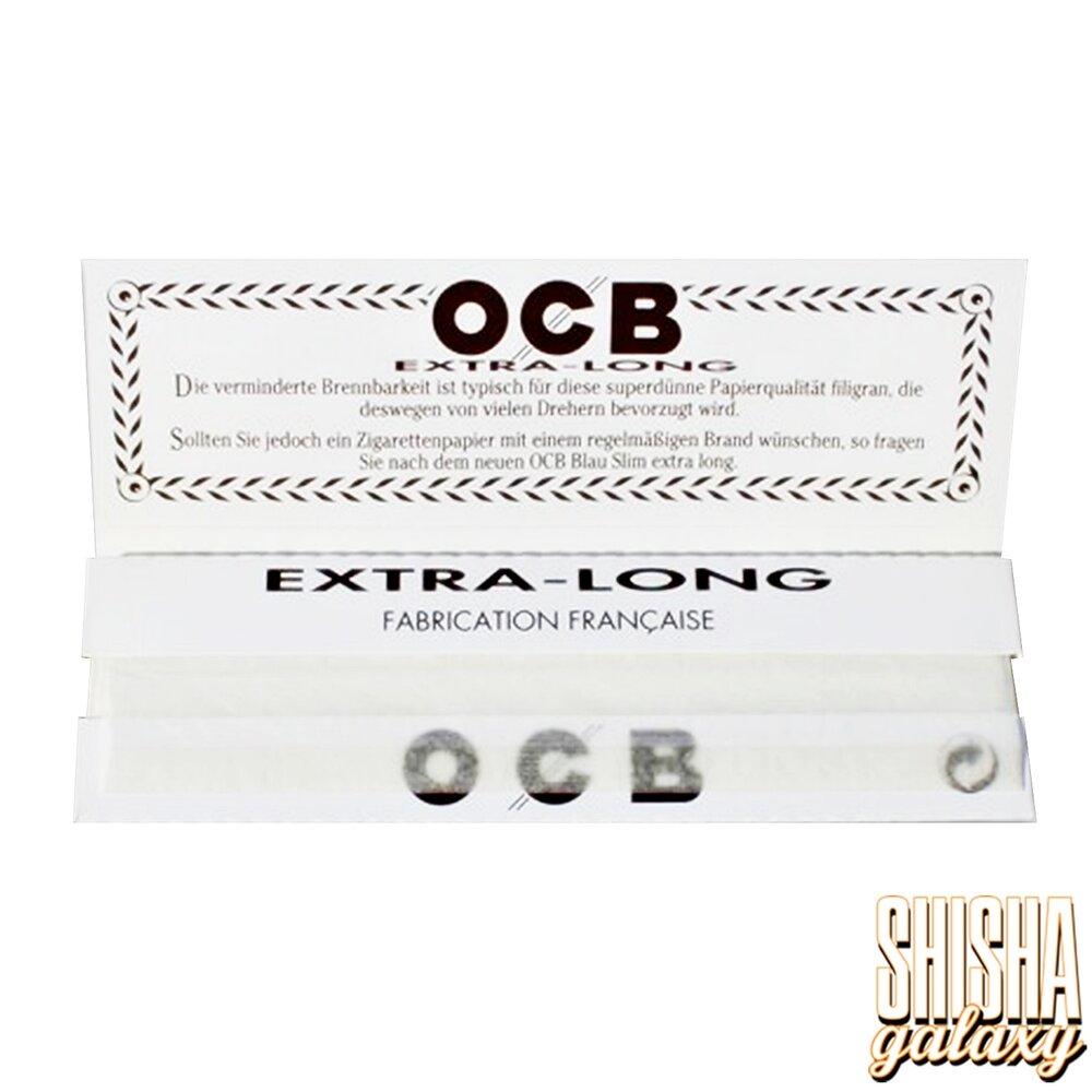 OCB OCB - Weiß - Extra Long - Ultra fein - Zigarettenpapier (32 Blättchen) OCB OCB - Weiß - Extra Long - Ultra fein - Zigarettenpapier (32 Blättchen)