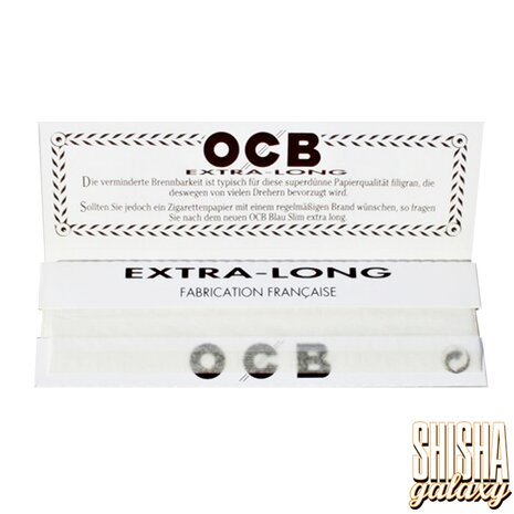 OCB OCB - Weiß - Extra Long - Ultra fein - Zigarettenpapier (32 Blättchen) OCB OCB - Weiß - Extra Long - Ultra fein - Zigarettenpapier (32 Blättchen)