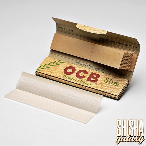 OCB OCB - Organic Hemp - Slim -  Ultra dünn - Zigarettenpapier (32 Blättchen + 32  Tips)