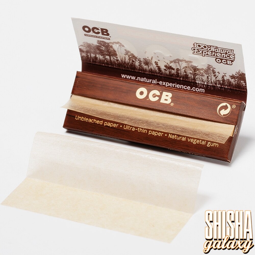 OCB OCB - Braun - Ungebleicht - Virgin - Kurz - Ultra dünn - Zigarettenpapier (50 Blättchen) OCB OCB - Braun - Ungebleicht - Virgin - Kurz - Ultra dünn - Zigarettenpapier (50 Blättchen)