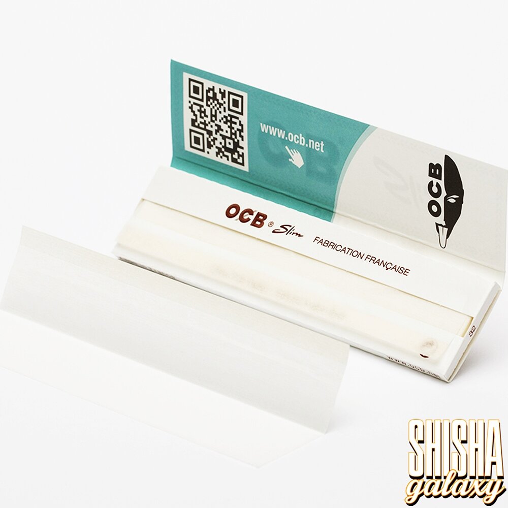 OCB OCB - Weiß - Slim Long - Ultra fein - Zigarettenpapier (32 Blättchen) OCB OCB - Weiß - Slim Long - Ultra fein - Zigarettenpapier (32 Blättchen)