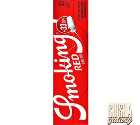 Smoking Red - King Size + Tips - Ultra dünn - Zigarettenpapier (33 Blättchen + 33 Tips) Smoking Red - King Size + Tips - Ultra dünn - Zigarettenpapier (33 Blättchen + 33 Tips)