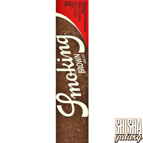 Smoking Smoking - Brown - King Size - Ultra dünn - Zigarettenpapier (33 Blättchen)