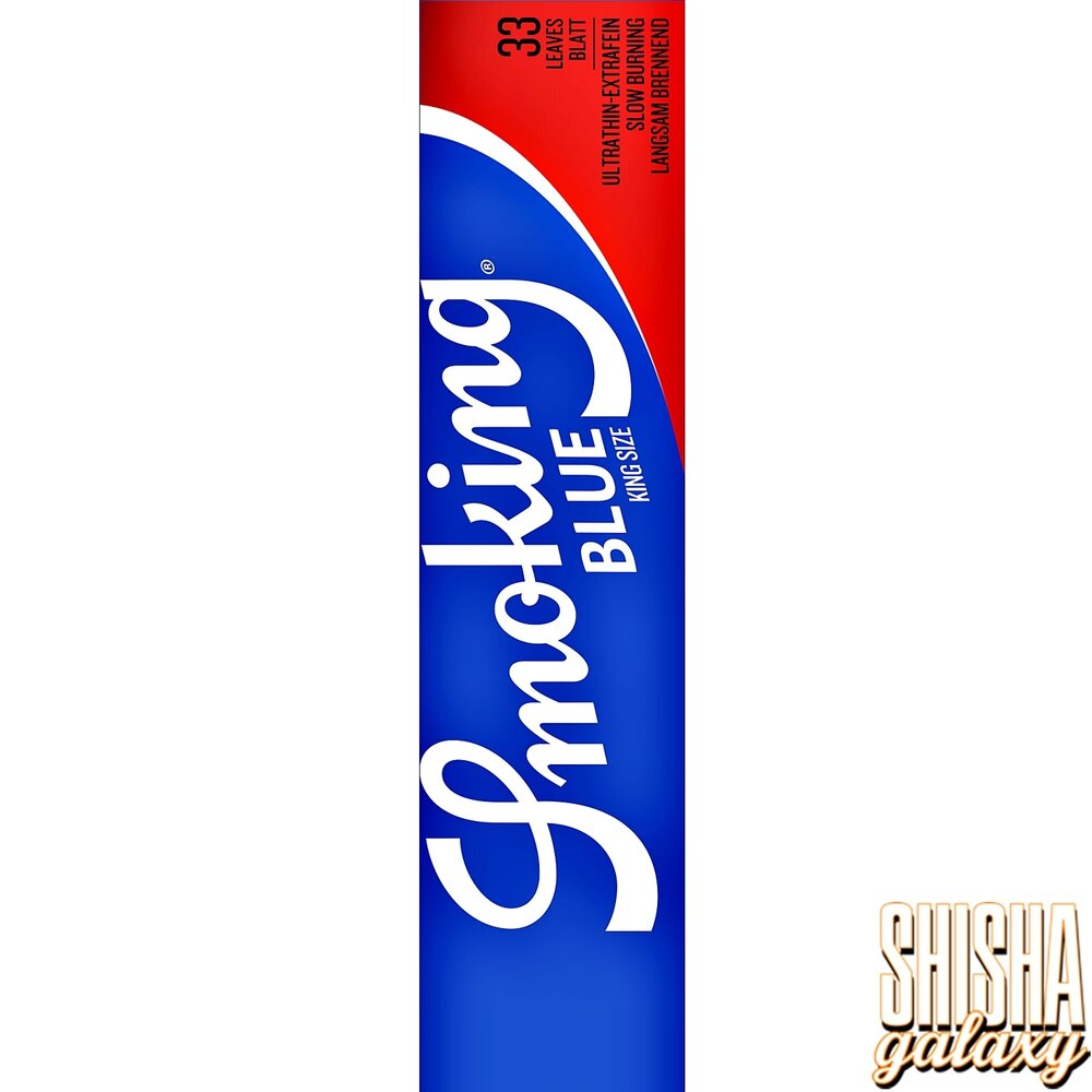 Smoking Smoking - Blue - King Size - Ultra dünn - Zigarettenpapier (33 Blättchen) Smoking Smoking - Blue - King Size - Ultra dünn - Zigarettenpapier (33 Blättchen)
