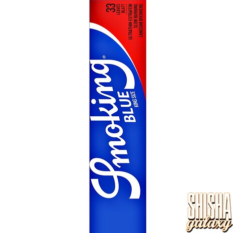 Smoking Smoking - Blue - King Size - Ultra dünn - Zigarettenpapier (33 Blättchen) Smoking Smoking - Blue - King Size - Ultra dünn - Zigarettenpapier (33 Blättchen)