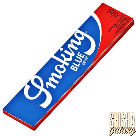 Smoking Smoking - Blue - King Size - Ultra dünn - Zigarettenpapier (33 Blättchen) Smoking Smoking - Blue - King Size - Ultra dünn - Zigarettenpapier (33 Blättchen)