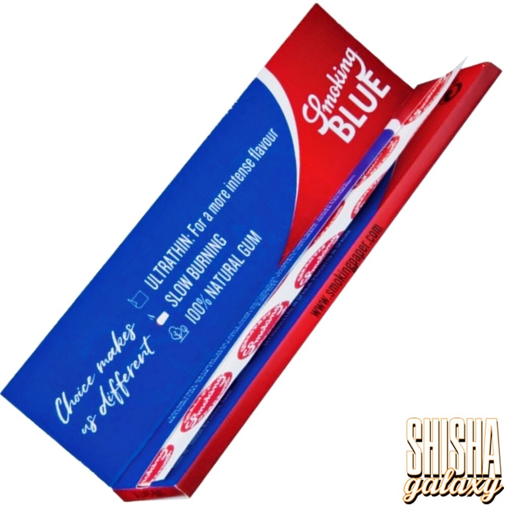 Smoking Smoking - Blue - King Size - Ultra dünn - Zigarettenpapier (33 Blättchen) Smoking Smoking - Blue - King Size - Ultra dünn - Zigarettenpapier (33 Blättchen)