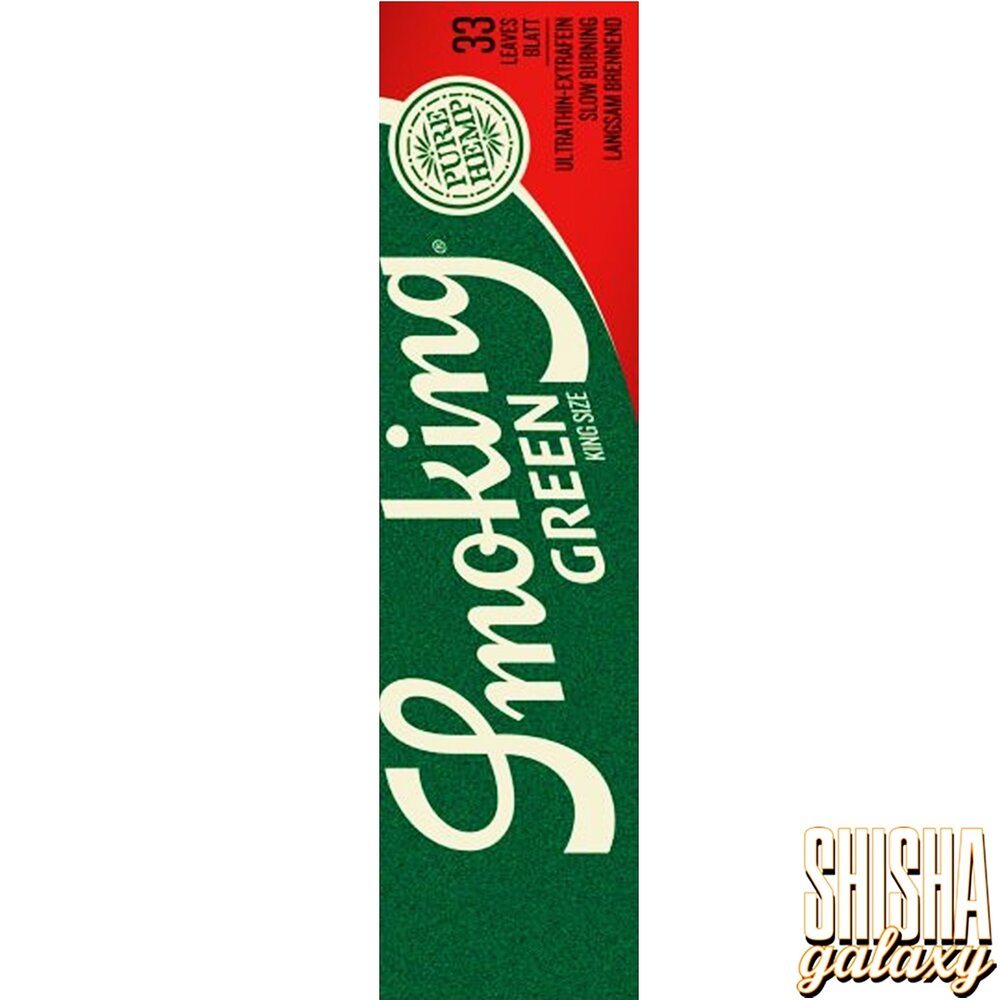 Smoking Smoking - Green - King Size - Ultra dünn - Zigarettenpapier (33 Blättchen) Smoking Smoking - Green - King Size - Ultra dünn - Zigarettenpapier (33 Blättchen)