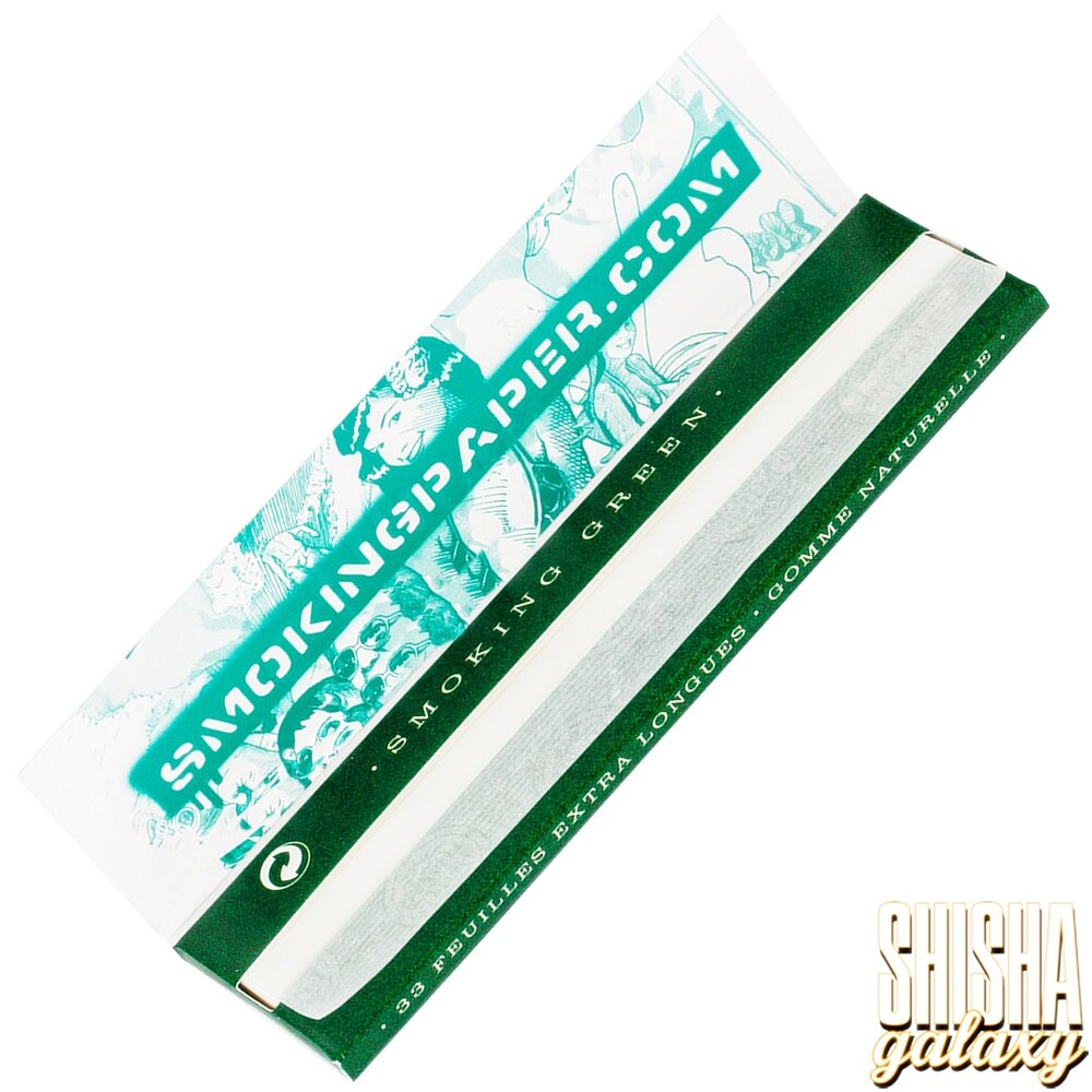 Smoking Smoking - Green - King Size - Ultra dünn - Zigarettenpapier (33 Blättchen) Smoking Smoking - Green - King Size - Ultra dünn - Zigarettenpapier (33 Blättchen)