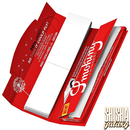 Smoking Smoking - Thinnest - King Size + Tips - Ultra dünn - Zigarettenpapier (33 Blättchen + 33 Tips)