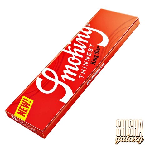 Smoking Smoking - Thinnest - King Size - Ultra dünn - Zigarettenpapier (33 Blättchen) Smoking Smoking - Thinnest - King Size - Ultra dünn - Zigarettenpapier (33 Blättchen)