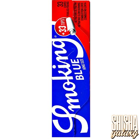 Smoking Smoking - Blue - King Size + Tips - Ultra dünn - Zigarettenpapier (33 Blättchen + 33 Tips) Smoking Smoking - Blue - King Size + Tips - Ultra dünn - Zigarettenpapier (33 Blättchen + 33 Tips)
