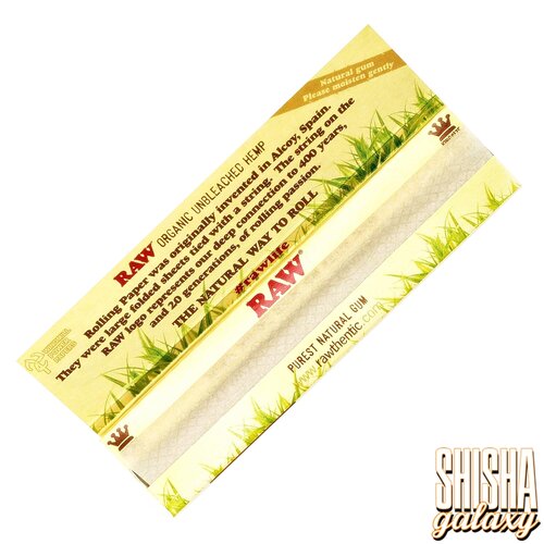 Raw RAW - Organic Hemp - King Size Slim - Extra Fine - Zigarettenpapier (32 Blättchen)