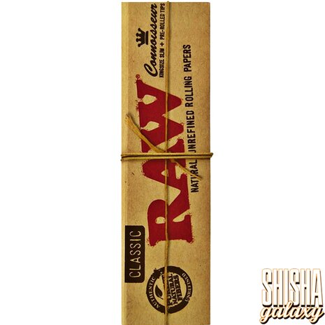 Raw RAW - Connoisseur - Classic - King Size Slim + Pre-Rolled Tips - Extra Fine - Zigarettenpapier (32 Blättchen + 24 Pre-Rolled Tips) Raw RAW - Connoisseur - Classic - King Size Slim + Pre-Rolled Tips - Extra Fine - Zigarettenpapier (32 Blättchen + 24 Pre-Rolled Tips)