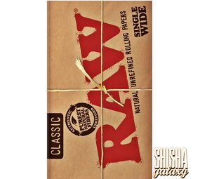 Raw Classic - Regular- Single Wide - Extra Fine - Zigarettenpapier (100 Blättchen) Raw Classic - Regular- Single Wide - Extra Fine - Zigarettenpapier (100 Blättchen)